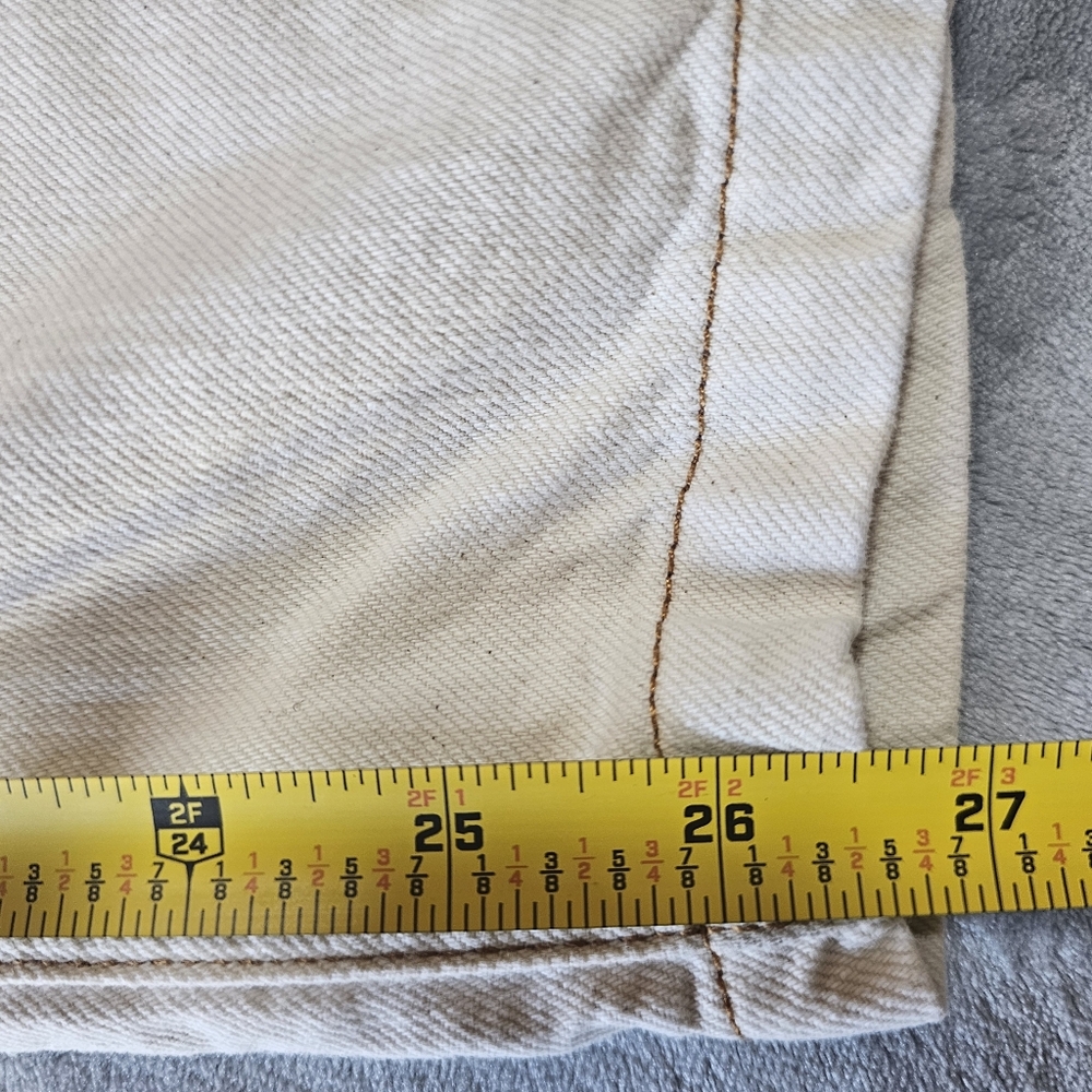 La Fetiche Cream Straight-Leg‎ Jeans - Picture 11 of 12